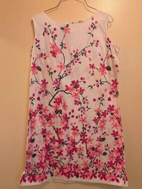 Grants Shift Fashion Pink Blossom Dress 14
